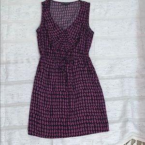 Purple and black dress